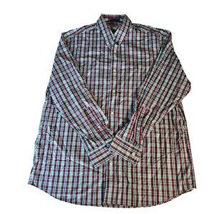 Duluth Trading Company Men's Plaid Button Down shirt size Large